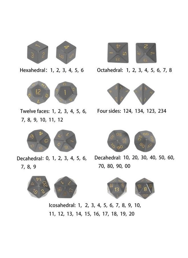 mookaitedecor 7 Pcs Kambaba Jasper Crystal Polyhedral Dnd Dice Set Polished Tumbled Stones Dices For Rpg Mtg Table Games Home Decoration  - Image 5