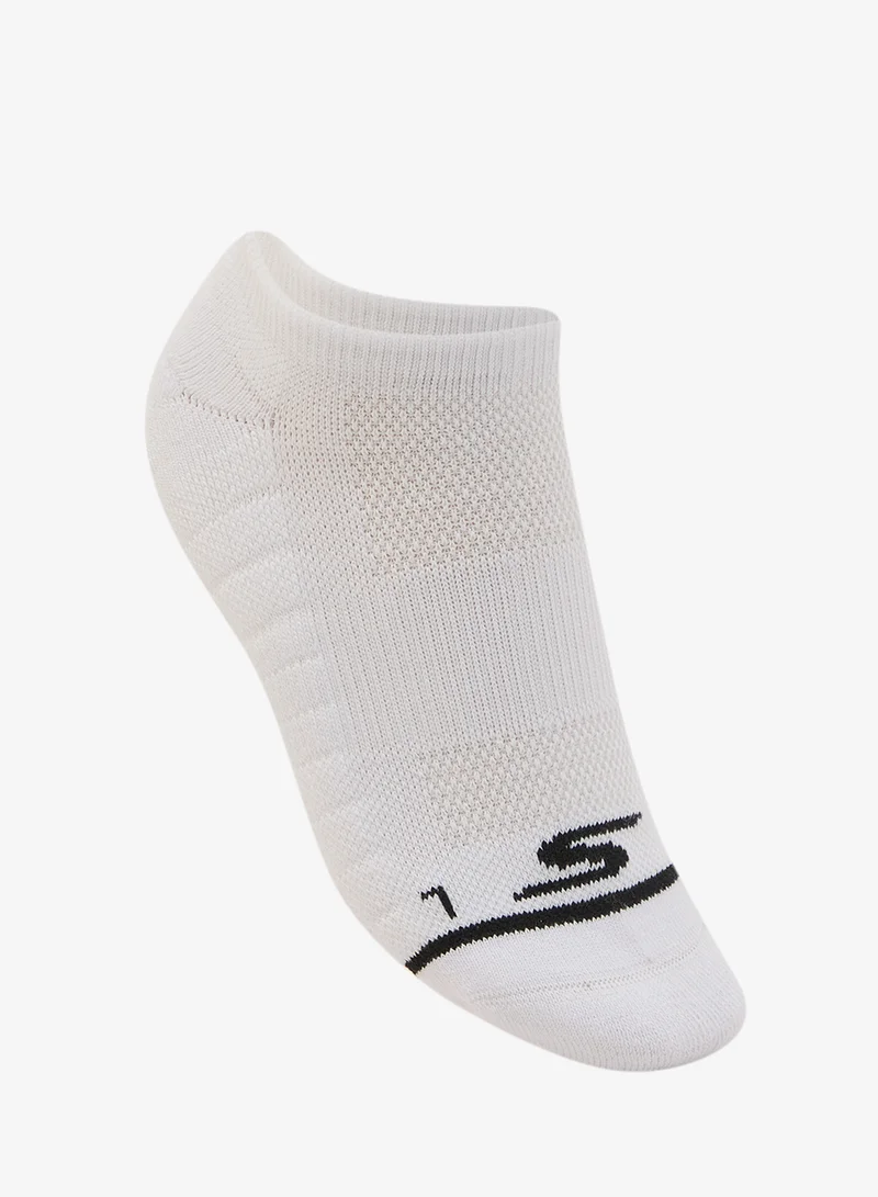 SKECHERS 3 Pack Terry No Show Socks