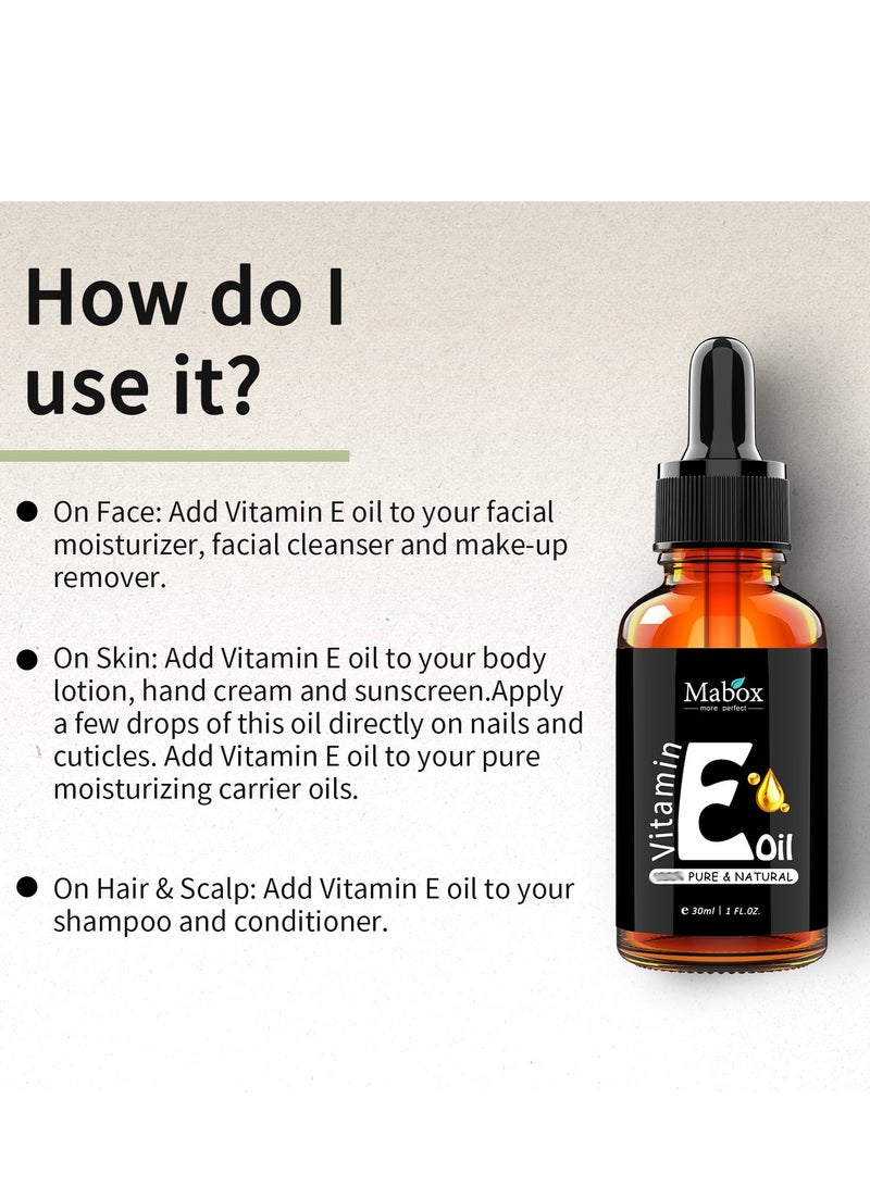 MABOX New Vitamin E Facial Oil Moisturizing Massage Oil - Image 3