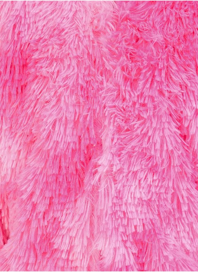 Styli - Faux Fur Open Front Jacket - Image 1