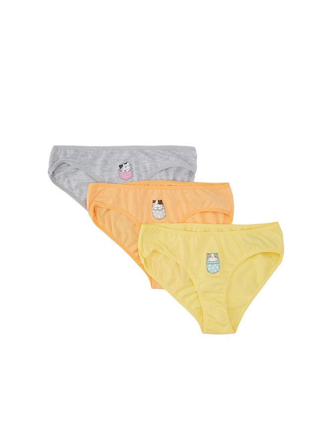 DeFacto - Girl Regular Fit Underwear Slip - 3 Pack - Image 1
