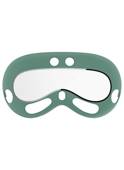 Suitable For Apple Vision Pro Protective Case For Apple VR Head Display Case Film All-in-One Protective Case-Color:Frosted Field Green (PC Tempered Film Integrated Protective Cover)