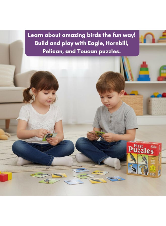 Creative's Smart First Puzzles – Flightless Birds Puzzle Set for Kids - 4 Pull-out Shaped Puzzles - Learn Ostrich, Emu, Penguin & Cassowary - Early Learning Educational Toy - Ages 3 & Up - Image 4
