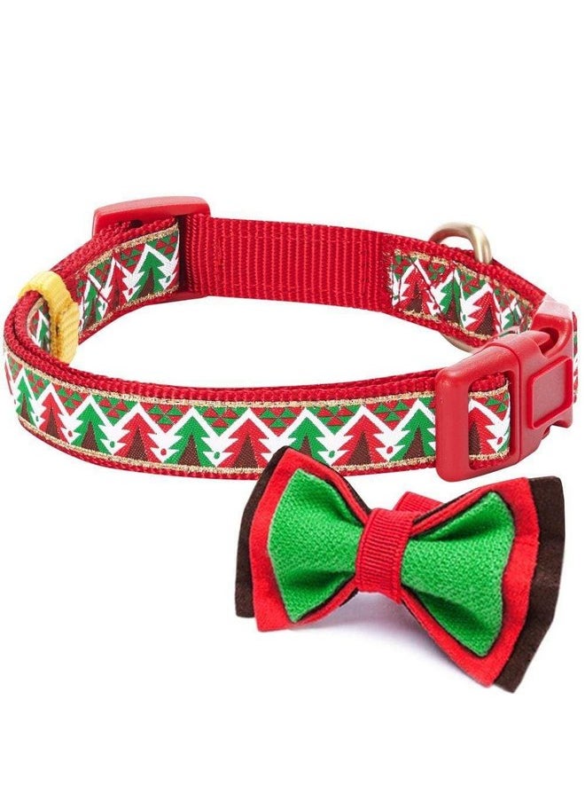 Blueberry Pet 4 Patterns Christmas Charm Breezy Trees Adjustable Dog Collar with Detachable Bow Tie, Medium, Neck 14.5"-20" - pzsku/ZD29D232FDB497F4E0D15Z/45/_/1737031563/5439dace-5b6b-44b1-9b36-9067f42ae7f1