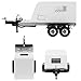 DashRC RC Trailer for Hauling Behind Car RC Heavy Metal Van Crawler Scale Trailer Kit with Hitch and Taillight for 118 TRX4M Ascent 18 FCX18 and 124 SCX24 FCX24 RC Crawler Upgrades - Image 3