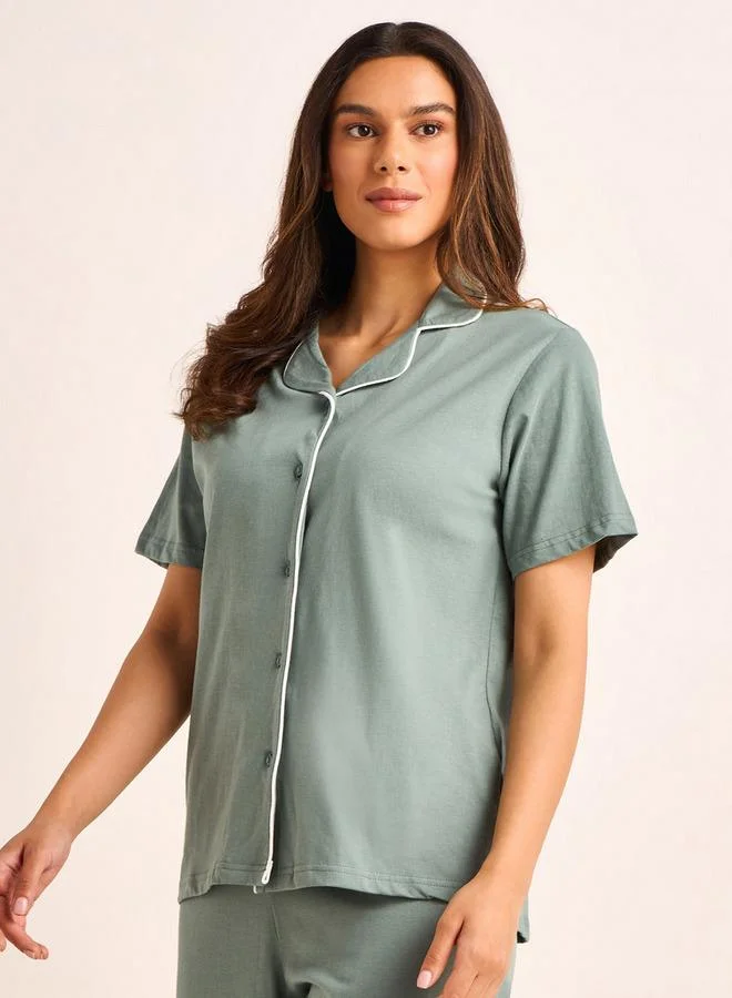 Splash FAV Pyjama Set Button-Down Shirt and Pants