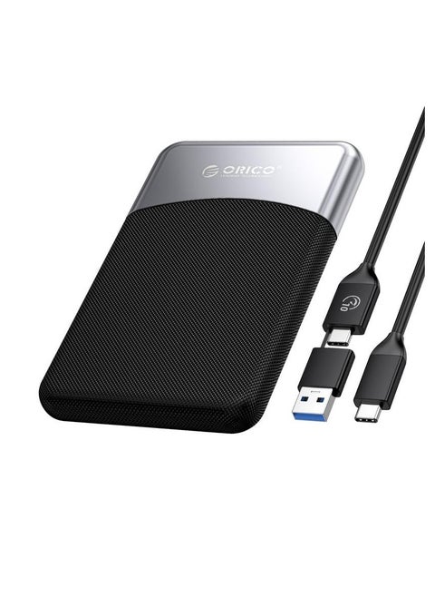 1 تيرابايت SSD خارجي مع 2 في 1 USB C كابل، محمول الحالة الصلبة محرك USB 3.2 Gen 1 حتى 460 ميغابايت/ثانية، مقاومة الغبار والسقط، تخزين موثوق لـ USB-C الهاتف الذكي، الكمبيوتر، اللوحة، Labtop -M25PRO