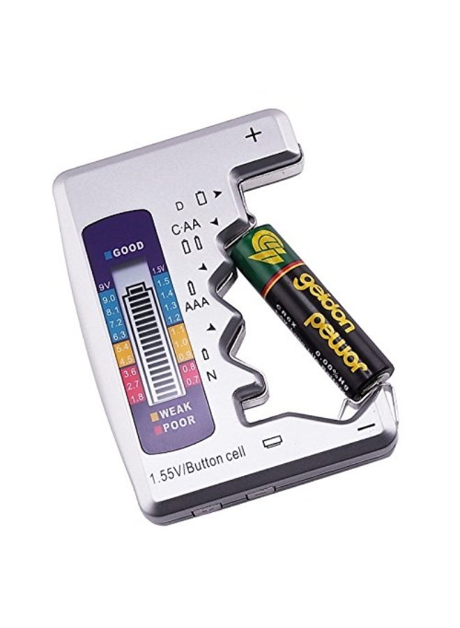 Battery Tester Checker Seven Type of Battery C AA AAA D N 9V (6F22) and 1.55V Batteries - Image 4