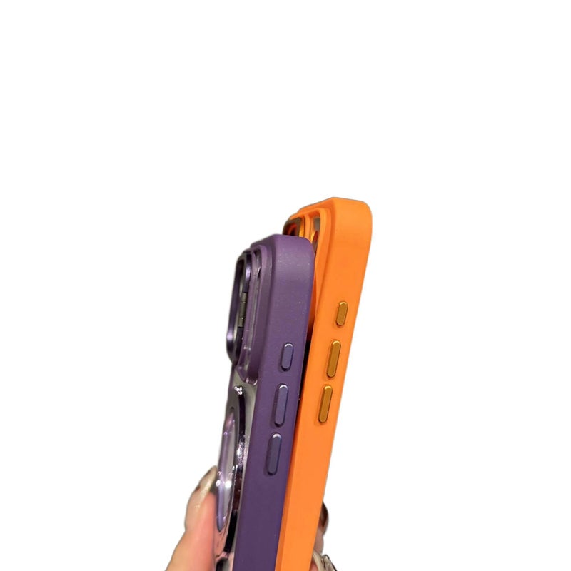 غطاء واقي | بنفسجي | Acrylic | مقاومة الصدمات | حماية من السقوط | مقاوم للصدمات لـ iPhone 17 / 17 Air / 17 Pro / 17 Pro Max - Image 4