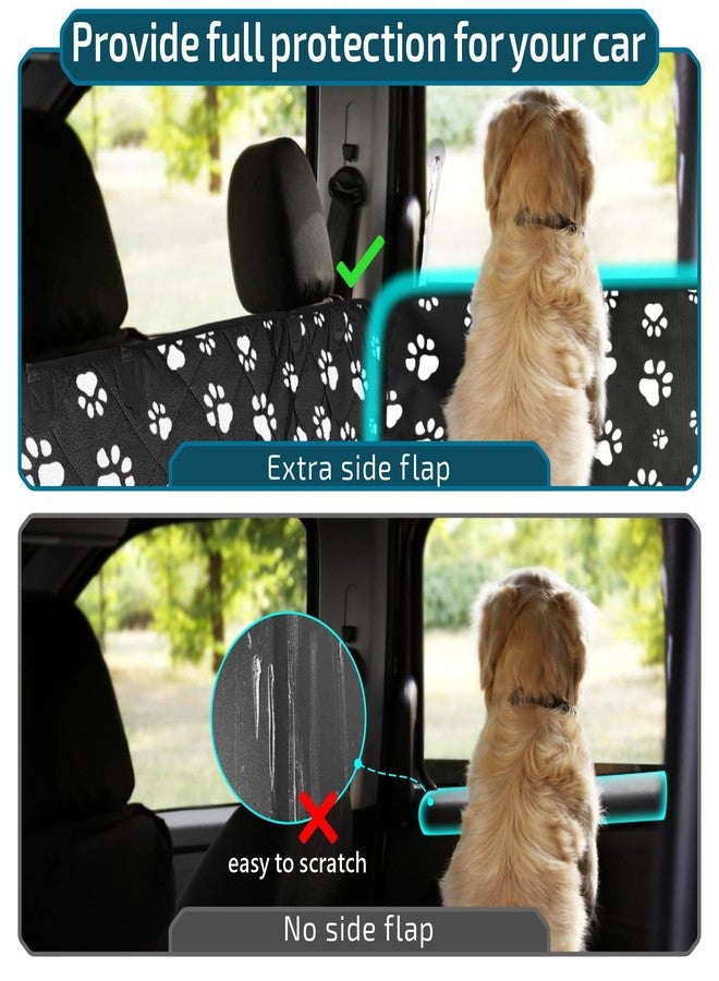 Veckle Cargo Liner, SUV Cargo Cover for Dogs with Side Flaps Hammock Water Resistant Nonslip Dog Seat Cover Area Protector Scratchproof for SUVs Sedans Vans, Paw Print - Image 3