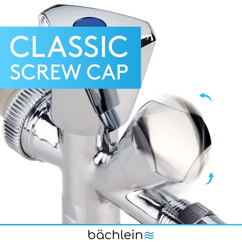Generic Bächlein Universal Brass Combination Angle Valve Self-Sealing Combination Angle Valve for Cold and Hot Water Pipes with Various Connection Options Angle Valve  - Image 2