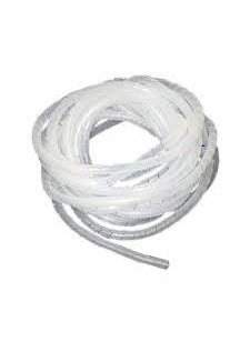 Litost Litost PVC Spiral Wrapping Band for Cable Wire Wrap Manager Size 9 MM Dia 38 INCHWhite Zip OrganizerApproximately Length 25 Meter  - Image 1