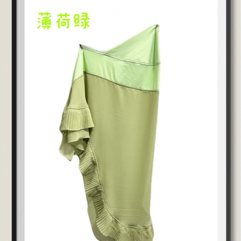 New Malay Cover Double-Layer Chiffon Pleated Head Cover Gauze Scarf Multi-Color W008 - Image 4