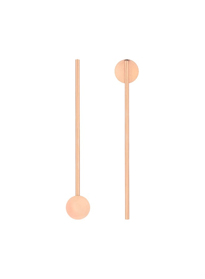 Restaurantware Bar Lux 7.5 Inch Spoon Straws, 2 Food-Grade Reusable Cocktail Straws - Built-In Spoon, Dishwashable, Copper-Plated Stainless Steel Cocktail Spoons, For Drinking And Stirring, - Image 2