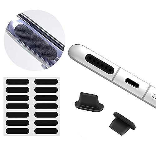YTT Speaker Mesh Anti Dust Proof Adhesive Sticker Compatible with iPhone Speaker dustproof Sticker (14 Pack) Dust Plugs for iPhone15/14/13/12/12 Pro Max (2pack) - Image 1