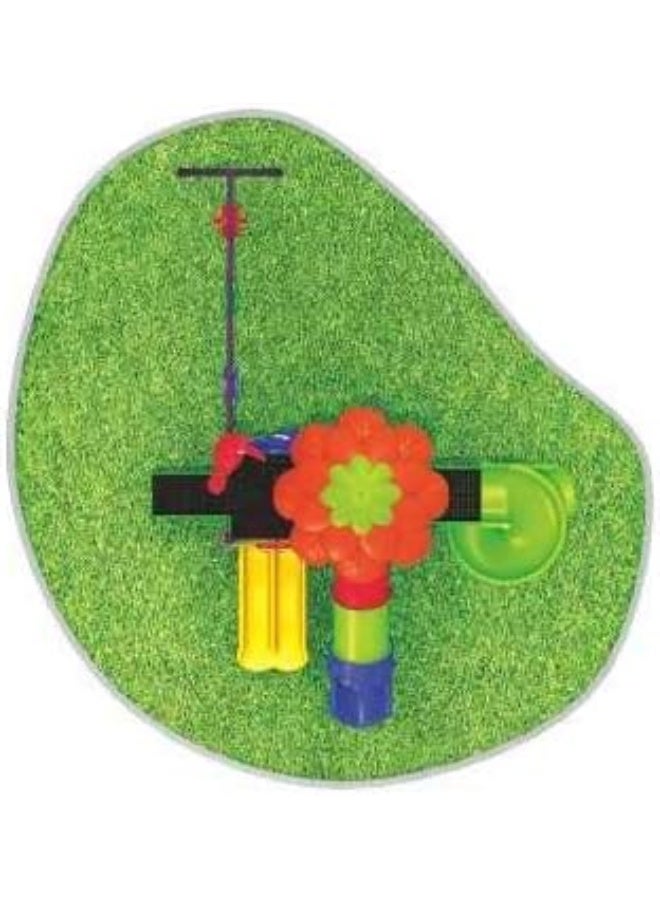 Rainbow Toys Outdoor Play Sets & Playground Equipment Games All In One Slide for kids and Swings for kids toys. Play-Ground Toys Area Size 700x450x370cm. - Image 4