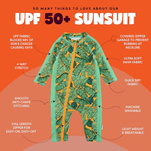 SwimZip Boys' Long-Sleeve UPF 50+ Swimsuit for Baby, Toddler, & Little Boys - Image 2
