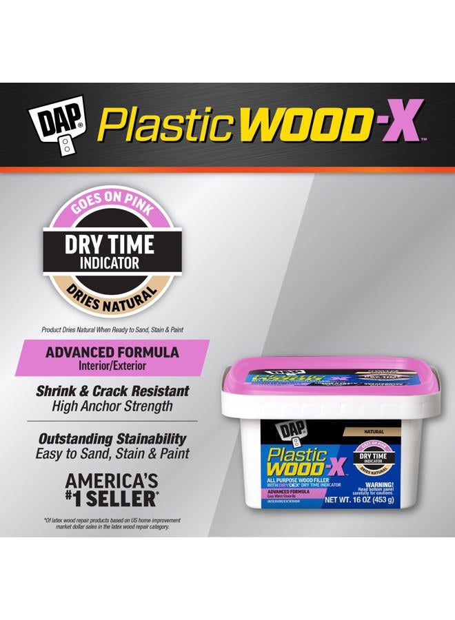 Dap 542 Series 00542 Pt Natural Plastic Wood-X w/Drydex, 16 OZ - Image 2