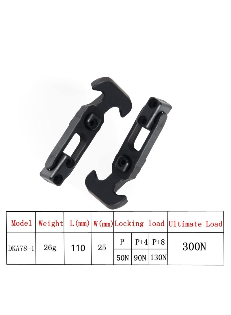 Heavy-Duty Rubber Flexible T-Handle Draw Latches Hasp for Tool Boxes, Coolers, Golf Carts, and Machinery Hoods - 2 Pack (Black)  - Image 5