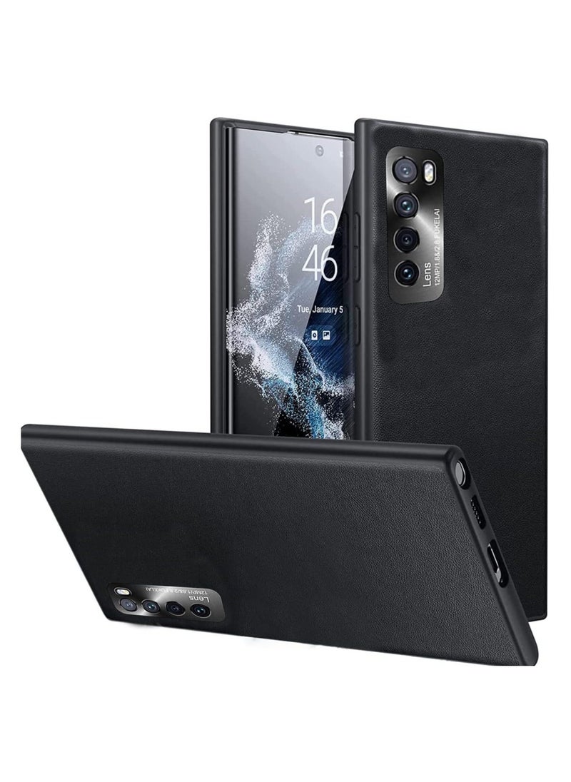 Case for Huawei Nova 7 5G[Not Original], Premium Leather Back Cover Soft TPU Frame Frame Bumper Protective Durable Case [Camera Protector] [Ultra Slim] (Huawei Nova 7 5G, Black) - pzsku/ZD29D8120F0ADA9AE1683Z/45/_/1702344048/149e5198-30a3-4990-a0da-30171607e9d8