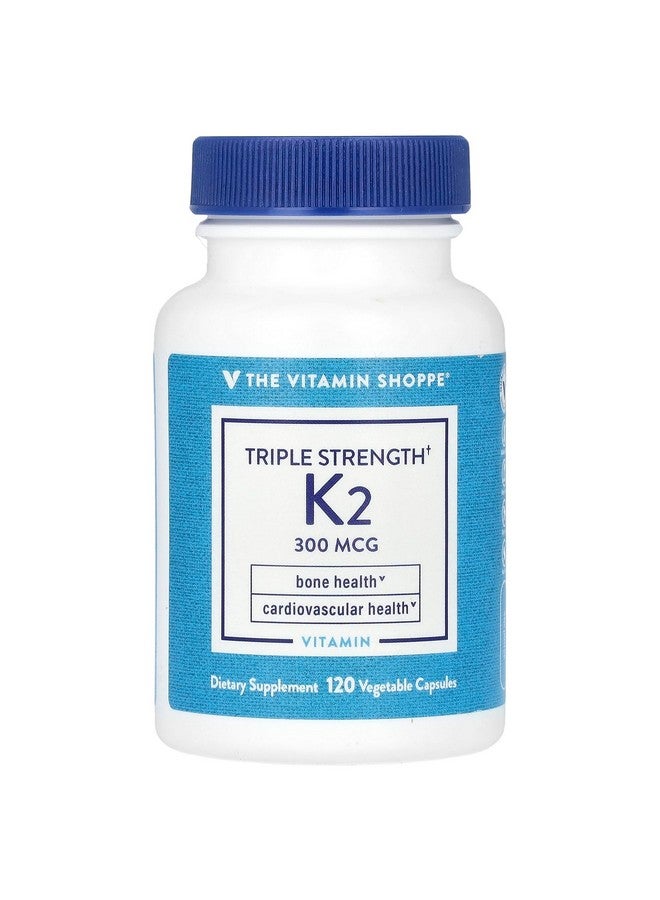 ذا فيتامين شوب فيتامين ك2 ثلاثي القوة لصحة العظام 300 ميكروجرام (120 كبسولة نباتية)