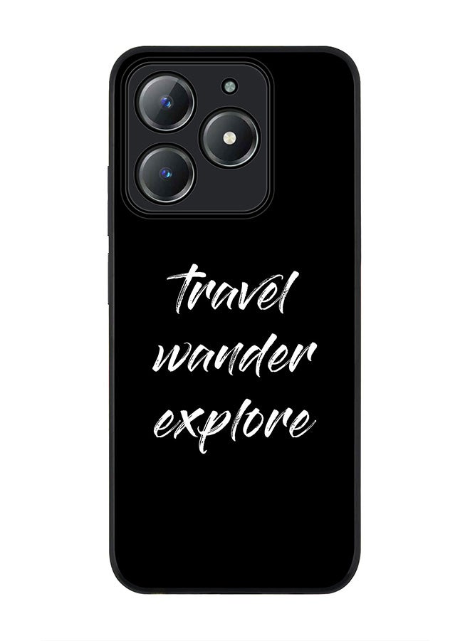 Stylizedd For Realme C63 / Realme C61 4G Case,Slim fit Camera Protection, Shockproof Thin Phone cover  - Travel Wander Explore - Image 1