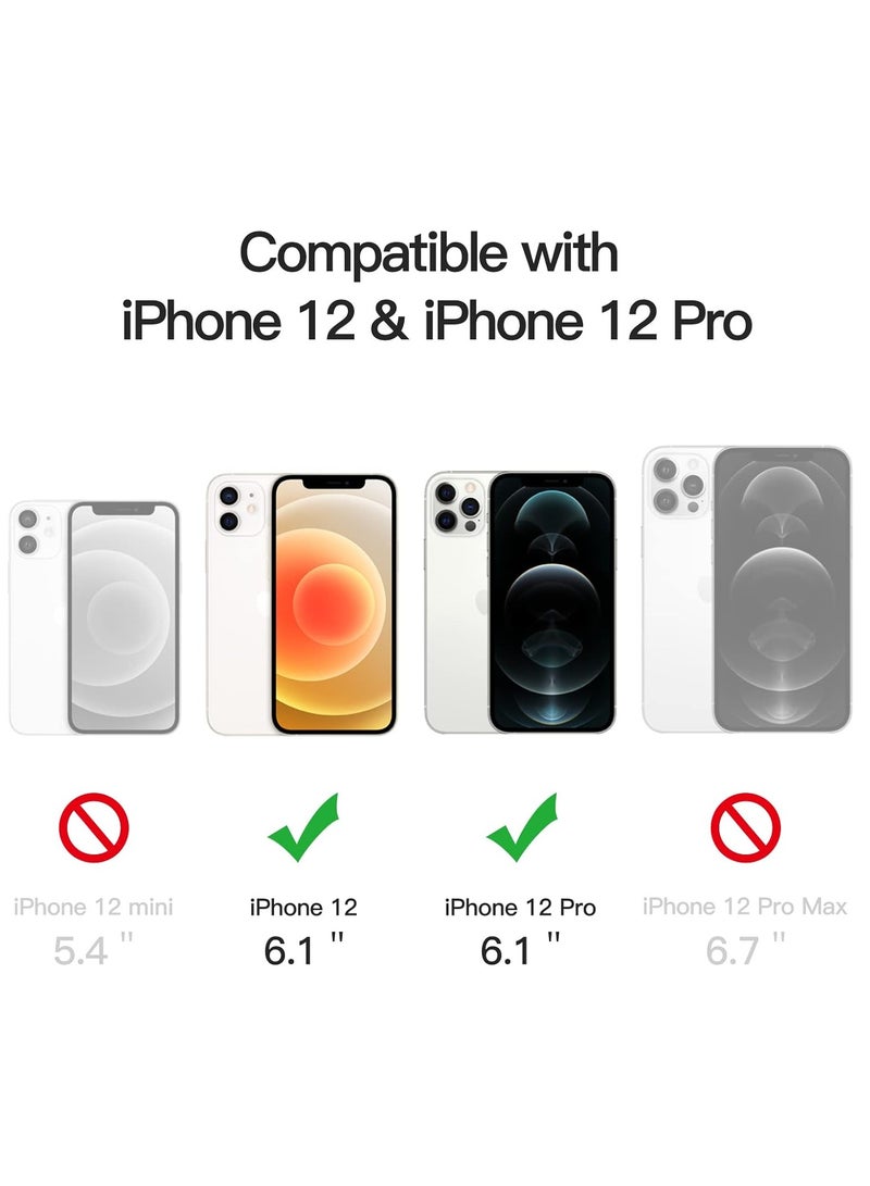iPhone 12/12 Pro Clear Case Cover with MagSafe Wireless Charging Shockproof Phone Bumper Cover Anti-Scratch Cover for iPhone 12/12 Pro 6.1-Inch - Image 2