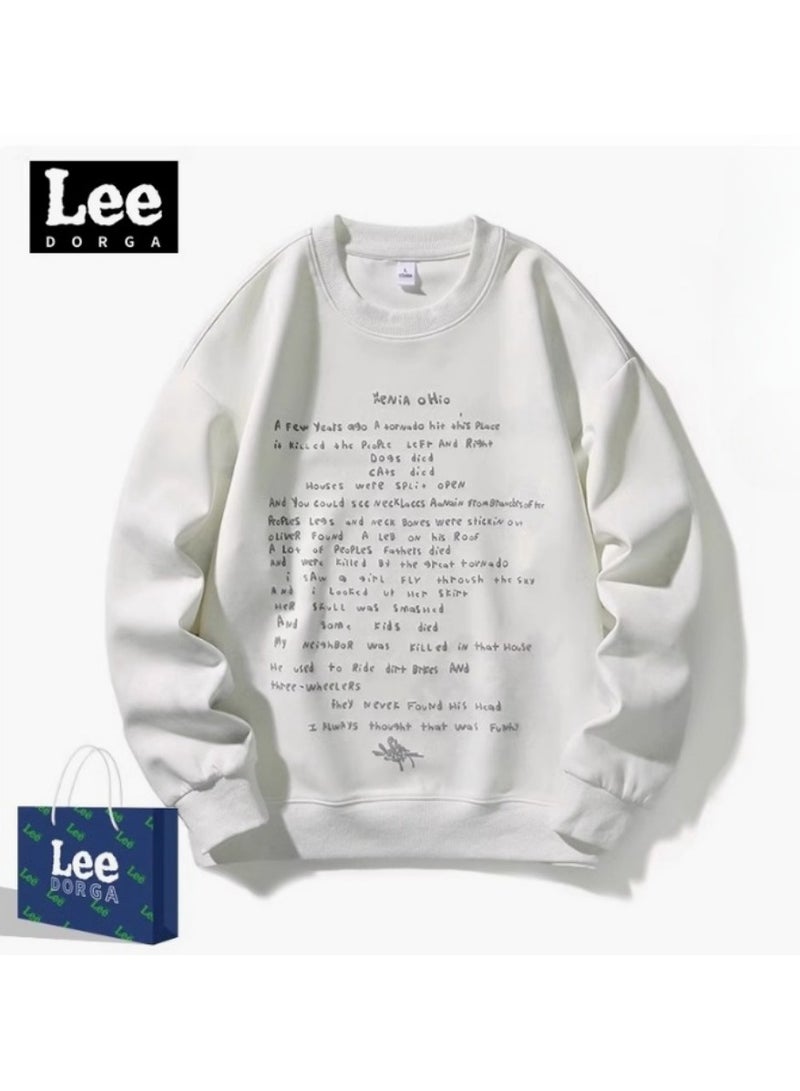 LEE Lee Brand Hoodie Loose Casual Round Neck Long Sleeved Hoodie  - Image 1