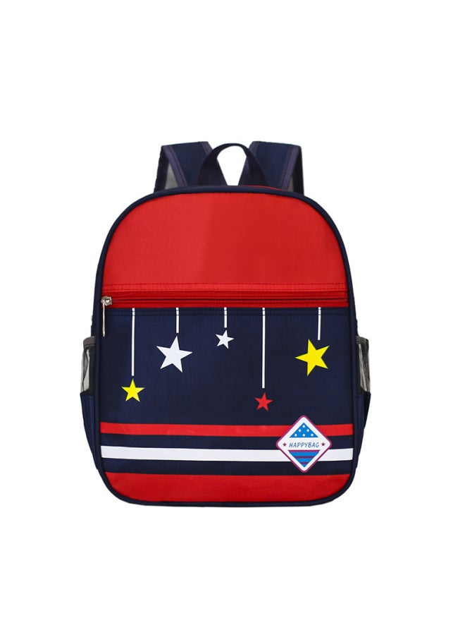 Kindergarten Schoolbag Printing Children's Regular Class British Style Burden Reduction Primary School Student Male And Female Backpack Printed Logo-Color:Little Star - Image 1