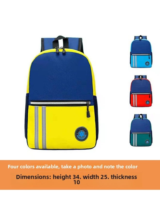 Kindergarten Schoolbag Printing Children's Regular Class British Style Burden Reduction Primary School Student Male And Female Backpack Printed Logo-Color:Little Star - Image 5