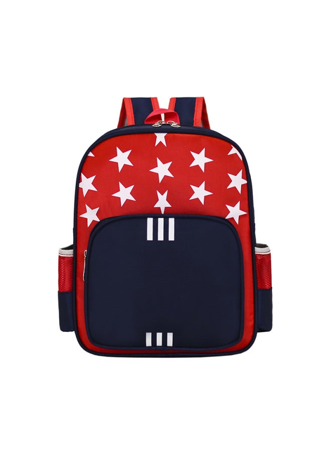 Kindergarten Schoolbag Printing Children's Regular Class British Style Burden Reduction Primary School Student Male And Female Backpack Printed Logo-Color:Little Star - Image 4