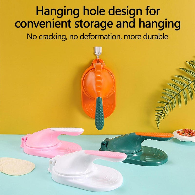 klarako Dumpling Skin Maker Dumpling Moulds, Dumpling Press Dumpling Wrapper Presser Manual Tortilla Press Maker Dumpling Wrapper Mold for Dumpling Dumpling Skin Making Tools for Kitchen (White) - Image 3