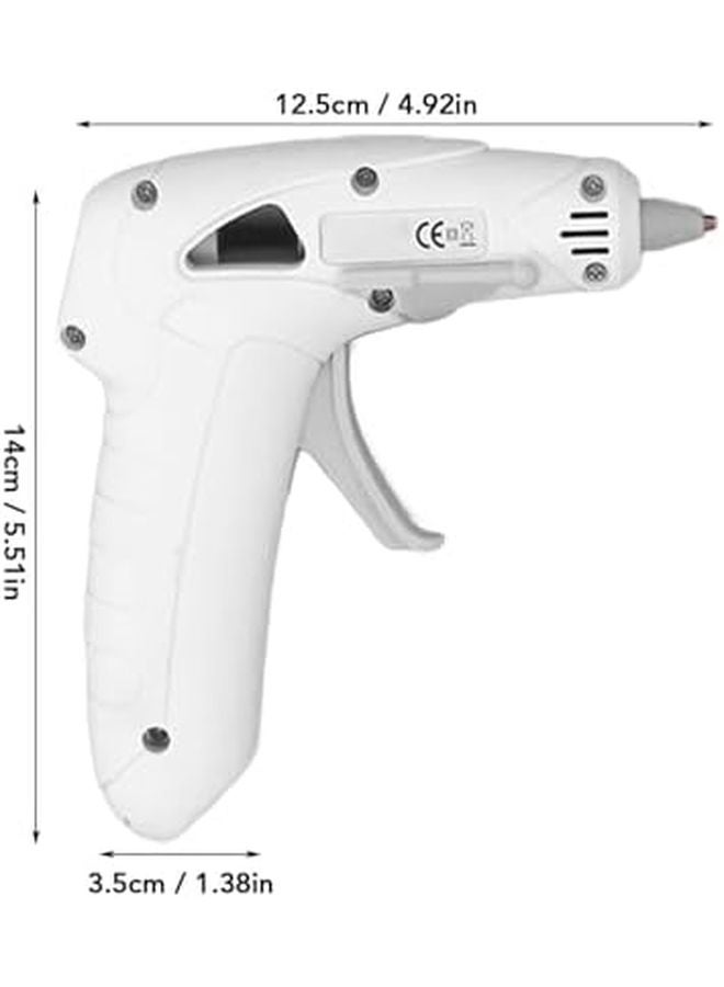 Cordless Mini Hot Glue Gun White with 30 Glue Sticks Rechargeable for DIY Crafts and Home Decor - Image 3