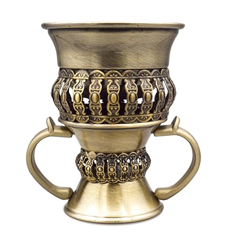 AM Regal Metal Incense Burner - Bakhoor Burner Mubkhara – Frankincense Resin Burner - Ideal for Yoga, Spa & Aromatherapy (Bronze) - Image 3