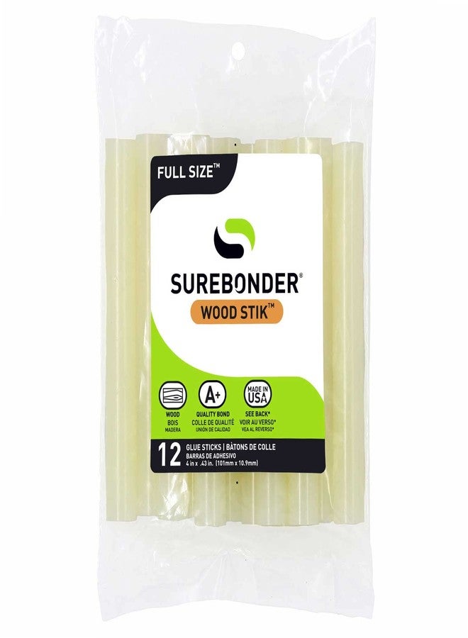 Surebonder WS-12 Full Size Hot Glue Sticks for Woodworking - High Strength, Fast Bonding, Hot Glue for Wood, Craft, and DIY Projects - 12 Pack - Image 1