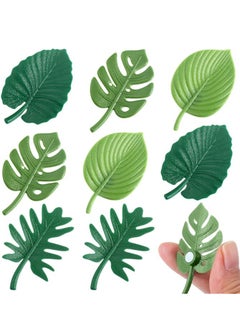 Mmmon 8 Pieces Monstera Plant Fridge Magnets,Mini Tropical Leaves Refrigerator Magnets Magnets for Locker Fridge Home Office Decor  - Image 1