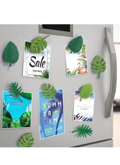 Mmmon 8 Pieces Monstera Plant Fridge Magnets,Mini Tropical Leaves Refrigerator Magnets Magnets for Locker Fridge Home Office Decor  - Image 2