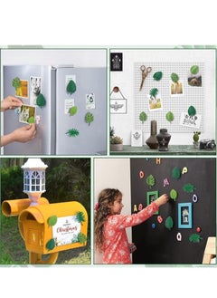 Mmmon 8 Pieces Monstera Plant Fridge Magnets,Mini Tropical Leaves Refrigerator Magnets Magnets for Locker Fridge Home Office Decor  - Image 3