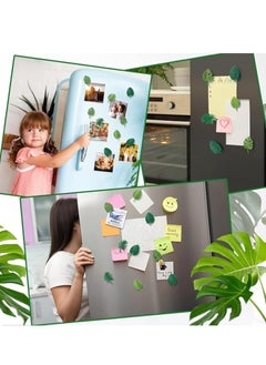 Mmmon 8 Pieces Monstera Plant Fridge Magnets,Mini Tropical Leaves Refrigerator Magnets Magnets for Locker Fridge Home Office Decor  - Image 5