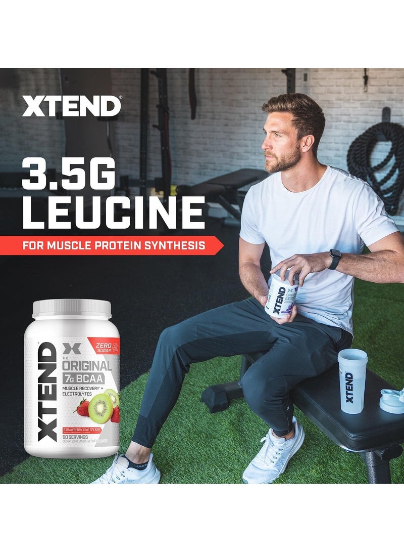 XTEND Original BCAA Powder Zero Sugar With Electrolytes for Hydration & Muscle Repair, Post-Workout Supplement, Strawberry & Kiwi Splash Flavor - 90 Servings - Image 4