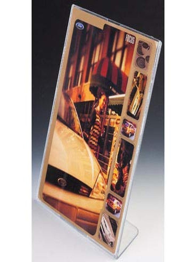Crazyink Acrylic Sign Holder T Shape Double Sided Portrait Style Menu Ad Frame Display Stand Table Top Perfect for Restaurants, Promotions, Photo Frames, Classroom By Crazyink-216 - Image 2