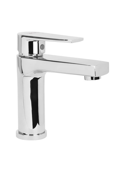 Hindware Element F360011SCP Brass 450mm Hose Single Lever Basin Mixer Without Pop up Waste (Chrome) | 12-Year Manufacturer Warranty