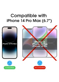 Amfilm [2+2 Pack] amFilm OneTouch for iPhone 14 Pro Max 6.7" Glass Screen Protector with Camera Lens Protector. Easiest to Installation, Bubble Free, Full Coverage Case Friendly  - Image 3