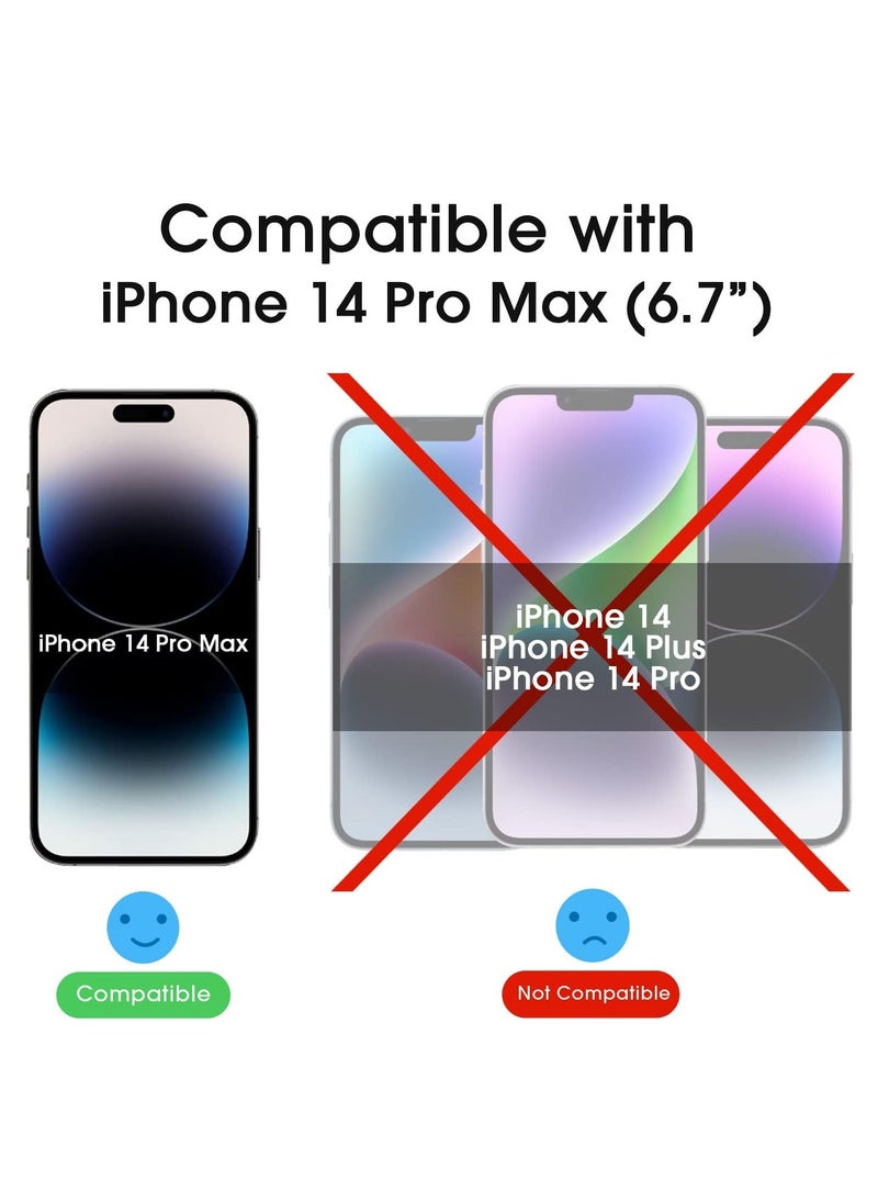 Amfilm [2+2 Pack] amFilm OneTouch for iPhone 14 Pro Max 6.7" Glass Screen Protector with Camera Lens Protector. Easiest to Installation, Bubble Free, Full Coverage Case Friendly  - Image 3