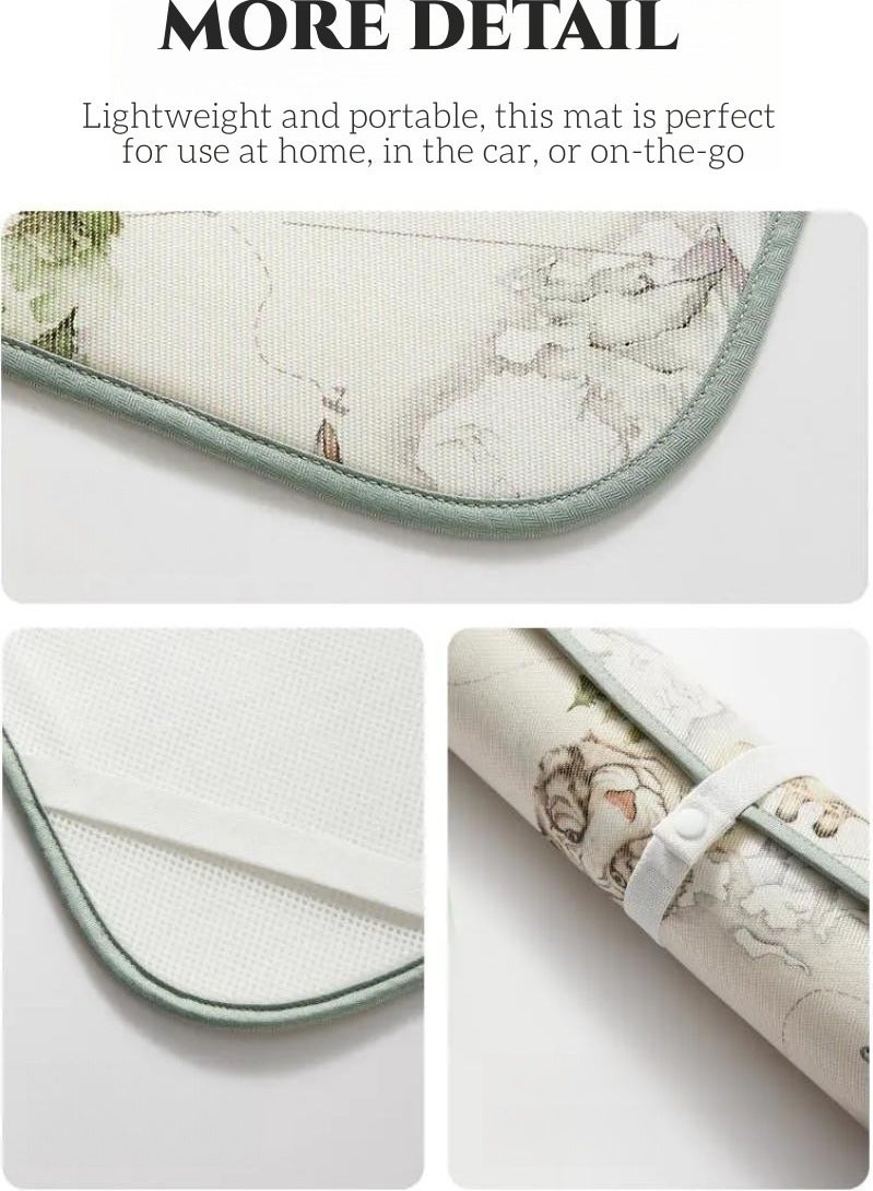 EMXEE Baby Sleeping Cooling Mat - Soft, Comfortable and Breathable Bed Pad - Waterproof Summer Sleeping Pad for Infants and Toddlers - Image 4