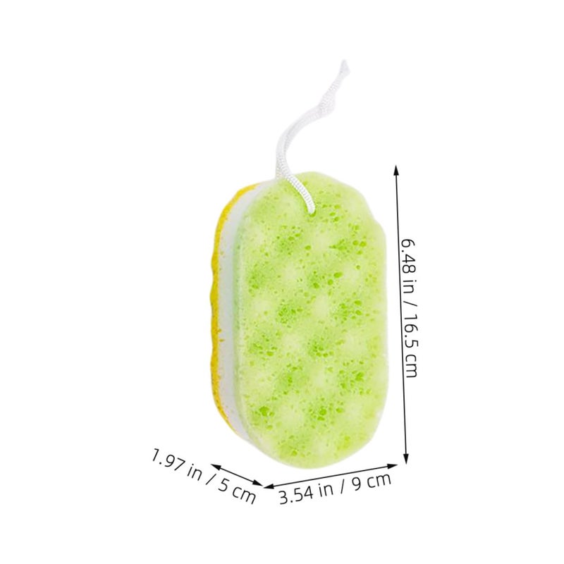 Natural Loofah Body Sponge Exfoliator Scrubber 3 Pack For Adults Bath Shower - Image 3
