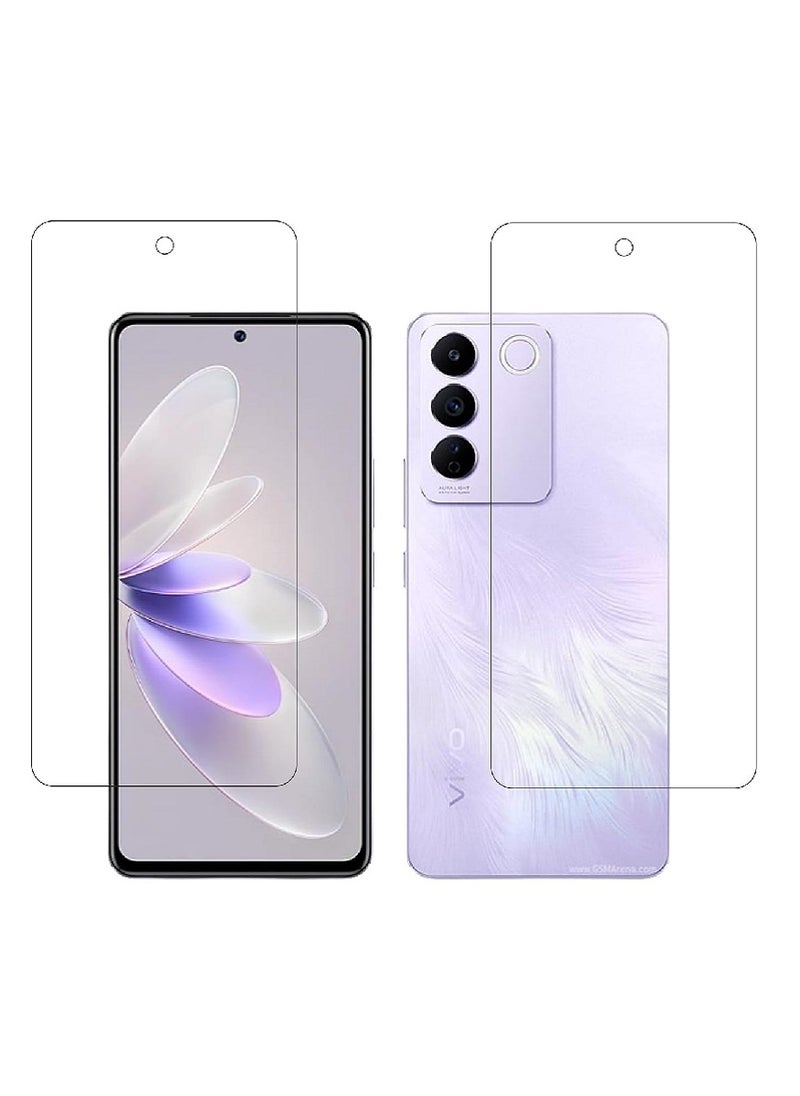 Super 2 Pieces Tempered Glass Screen Protector Clear Designed For vivo S16e Full Screen Coverage And Bubble Free - Image 1