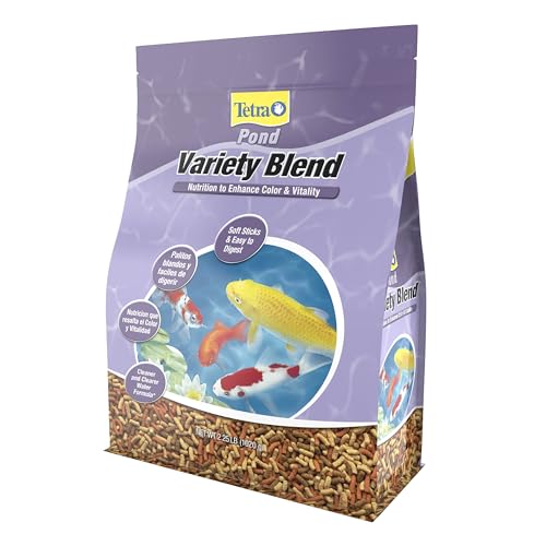 TetraPond Variety Blend, Pond Fish Food, for Goldfish and Koi Yellow 2.25 Pound (Pack of 1) - Image 1