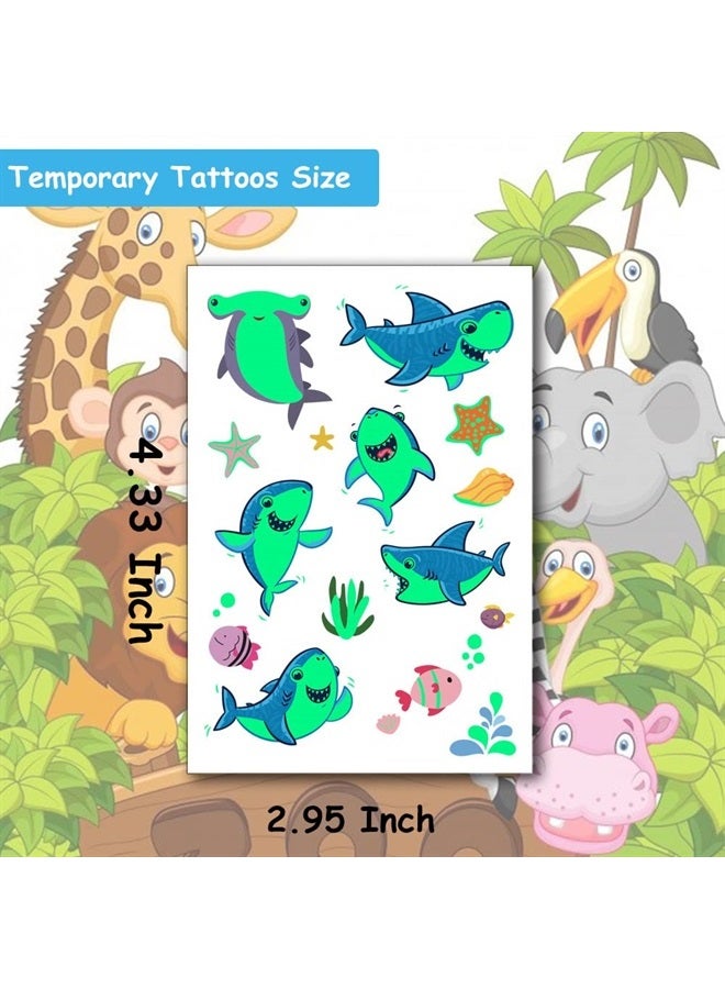 Hohamn Luminous Sea Animals Temporary Tattoos for Kids - 100+ Glow in The Dark Ocean Animal Fake Tattoos for Girls Boys Birthday Party Supplies Favors, Baby Shower - Image 4