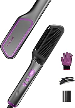 Kaasage فرشاة فرد الشعر الساخنة 2 في 1 من كاساج مع 9 درجات حرارة وتقنية الأيونات مع شاشة LED - Image 1